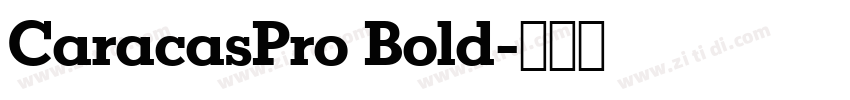 CaracasPro Bold字体转换